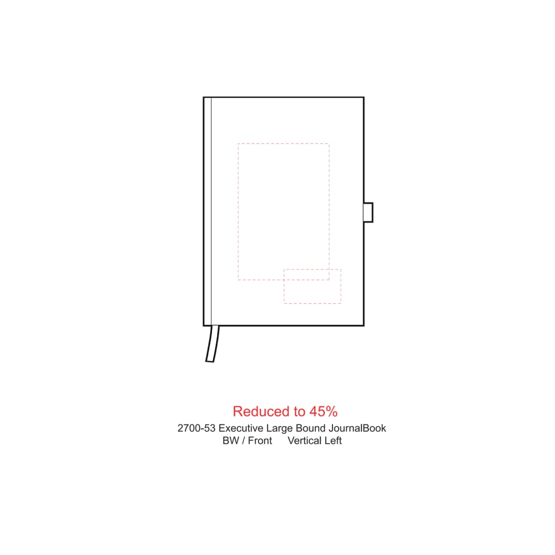 7" x 10" Executive Large Bound JournalBook® - 2700-53 Black