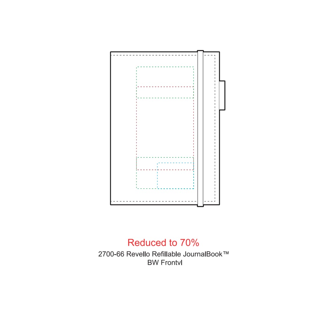 5.25" x 7.5" Revello Refillable JournalBook® - 2700-66 Black