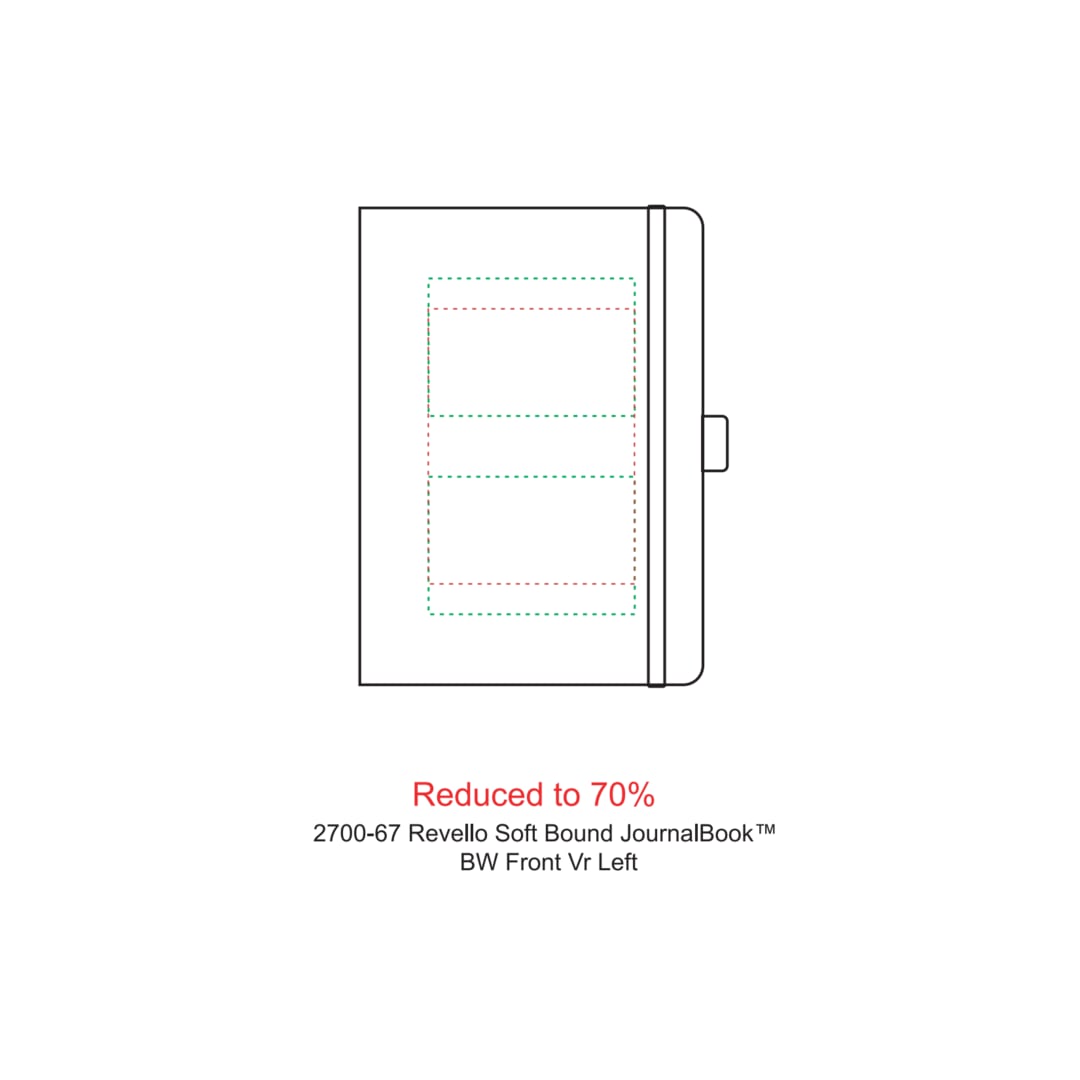 5" x 7" Revello Soft Bound JournalBook® - 2700-67 Black