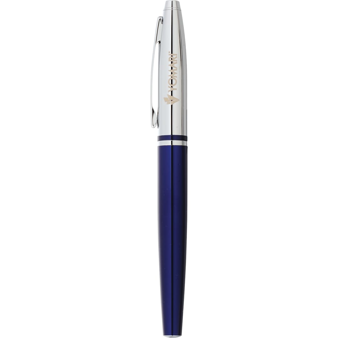 Cross Cross® Calais Chrome Blue Roller Ball - 2767-89 Blue