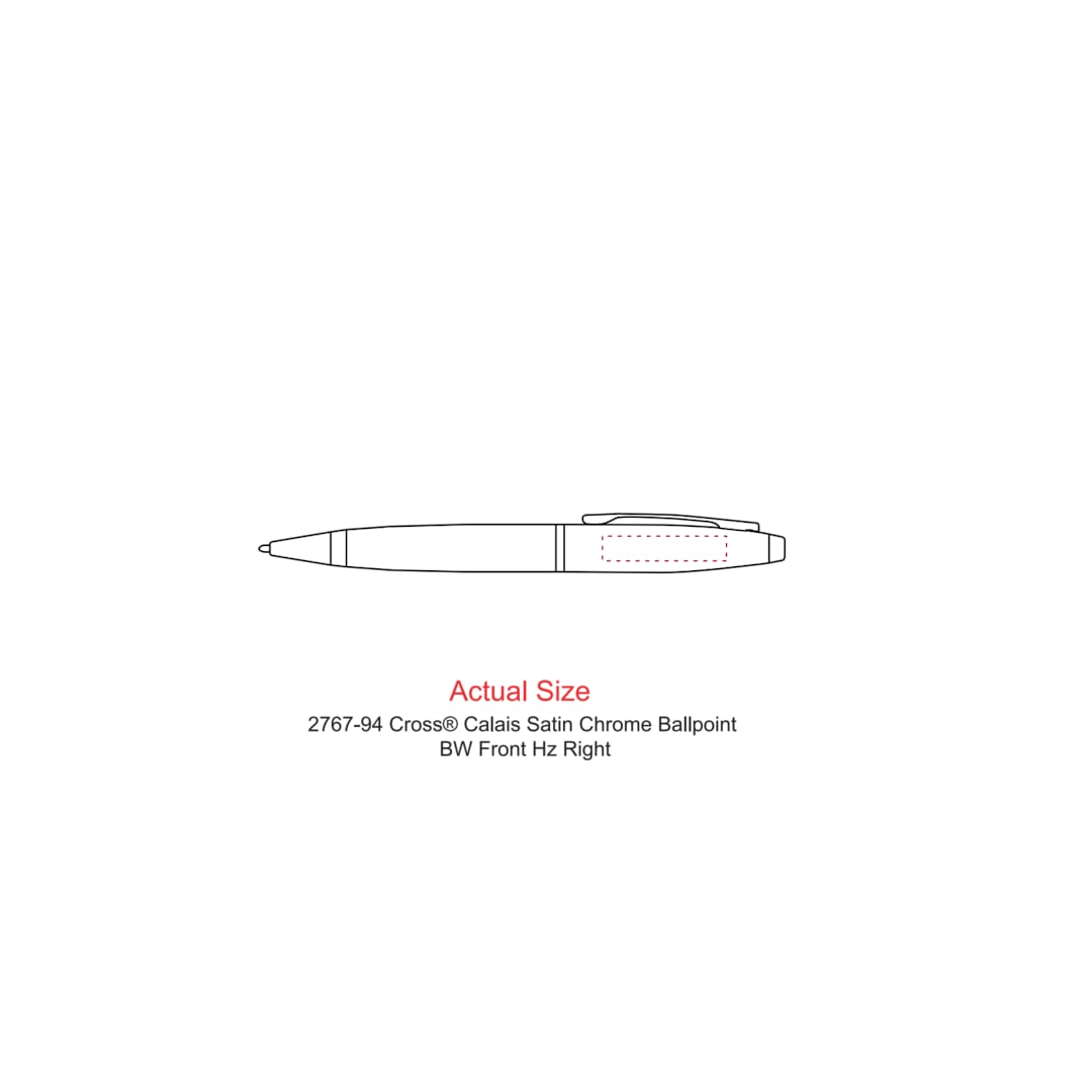 Cross Cross® Calais Satin Chrome Ballpoint - 2767-94 Silver