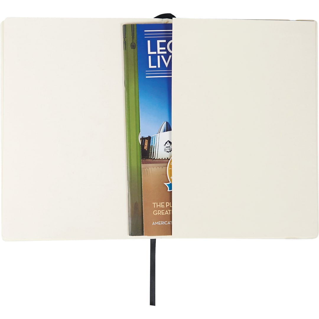 6.75" x 9.5" FSC® Mix Pedova™ Large Soft Journal - 2800-01 Black