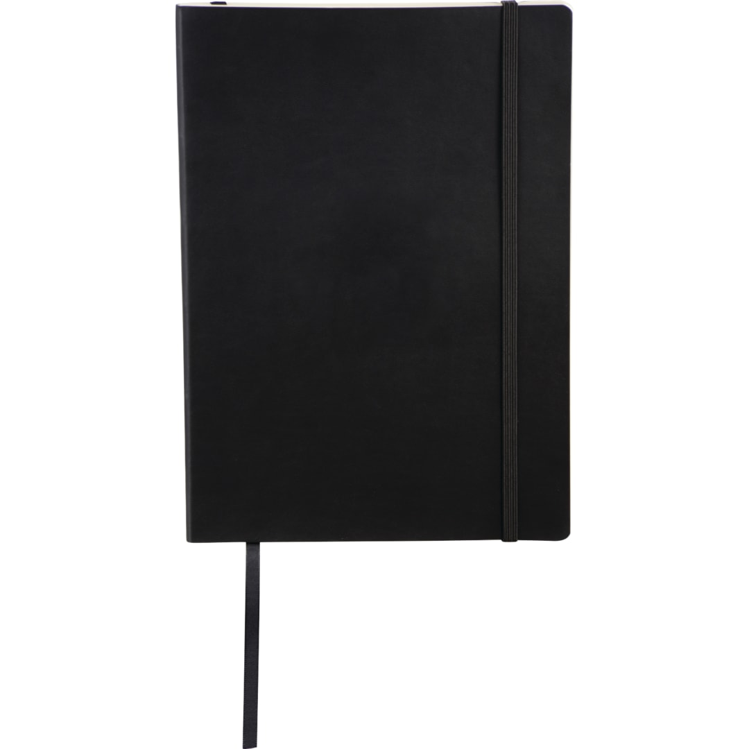 6.75" x 9.5" FSC® Mix Pedova™ Large Soft Journal - 2800-01 Black