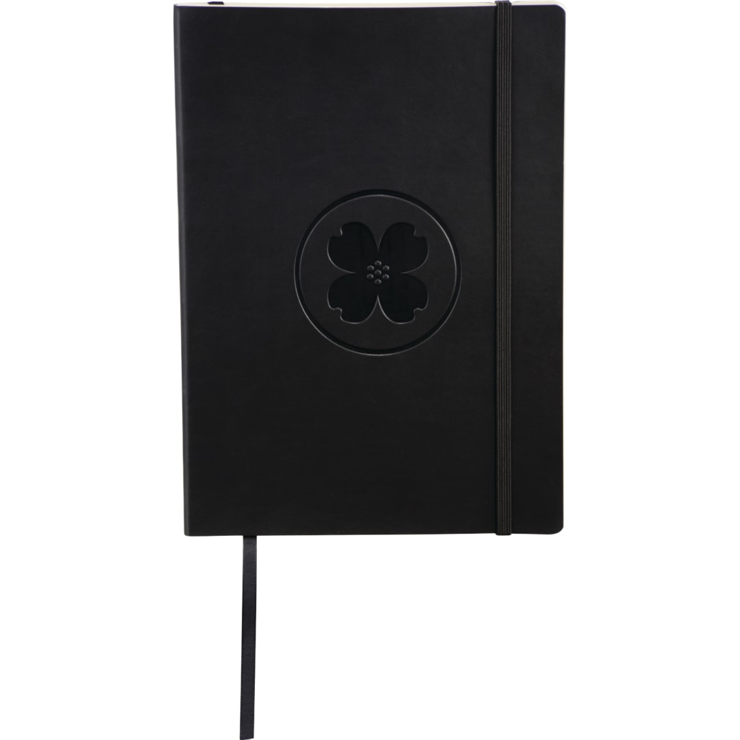 6.75" x 9.5" FSC® Mix Pedova™ Large Soft Journal - 2800-01 Black