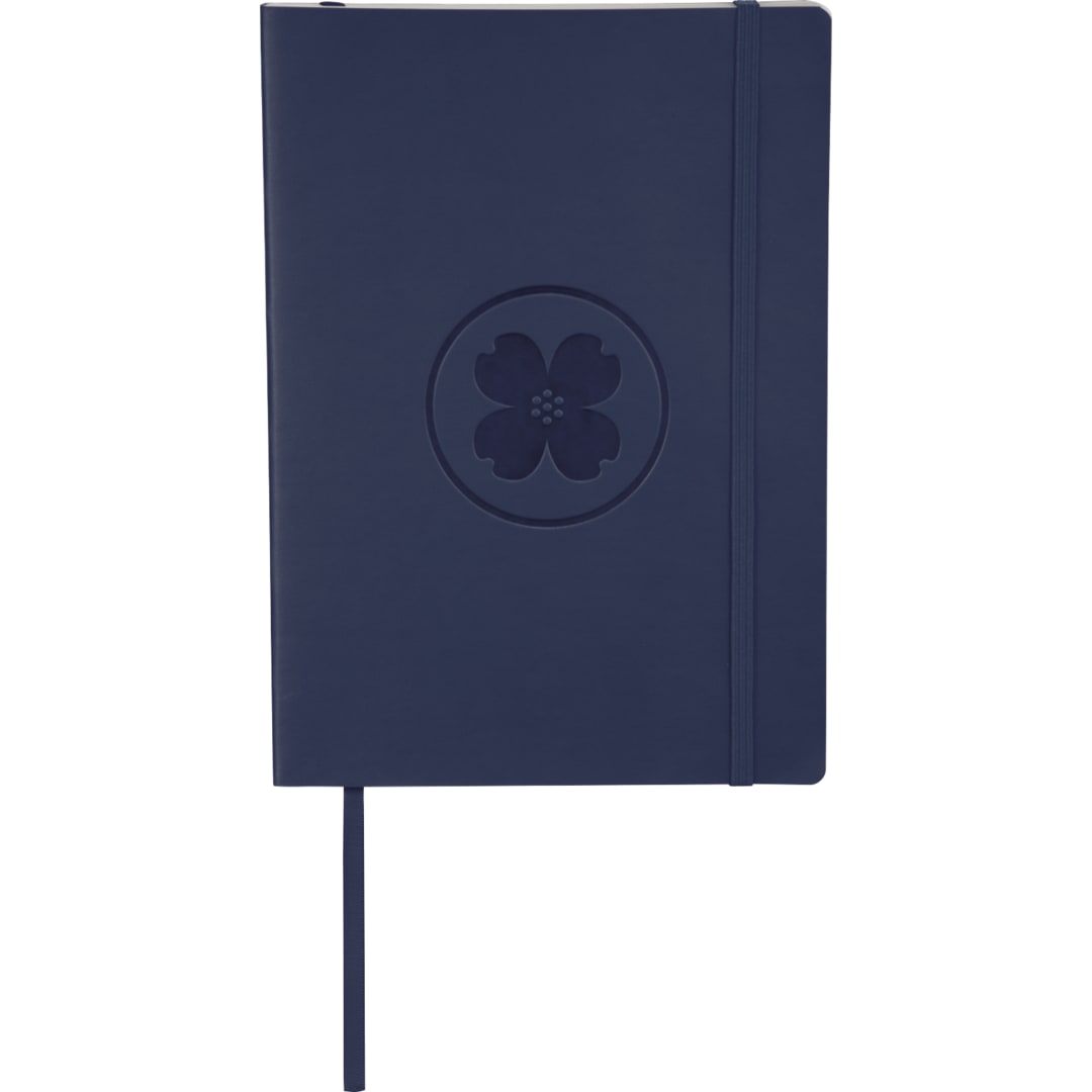6.75" x 9.5" FSC® Mix Pedova™ Large Soft Journal - 2800-01 Blue