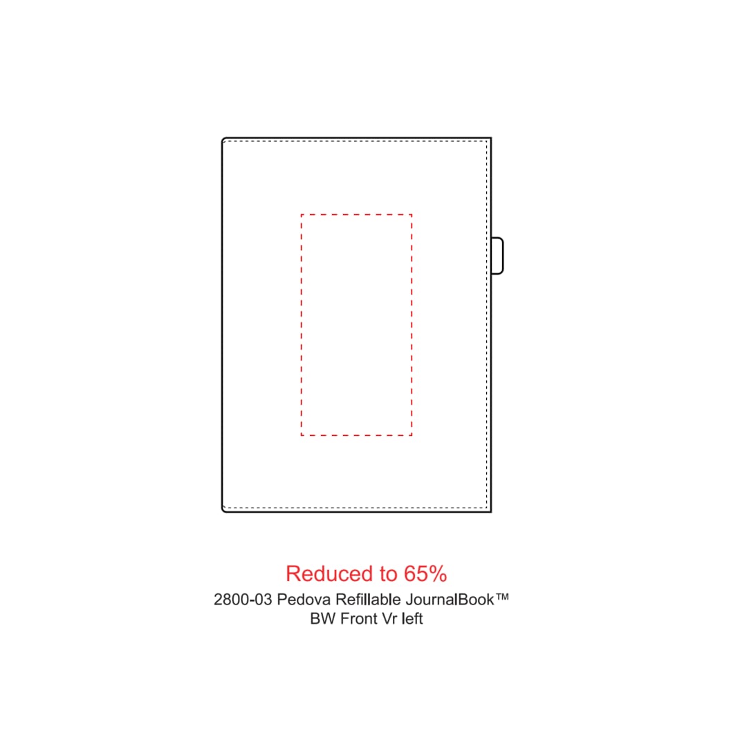FSC&#174; Mix 6&quot; x 8.5&quot; Pedova™ Refillable Journal - 2800-03 Black