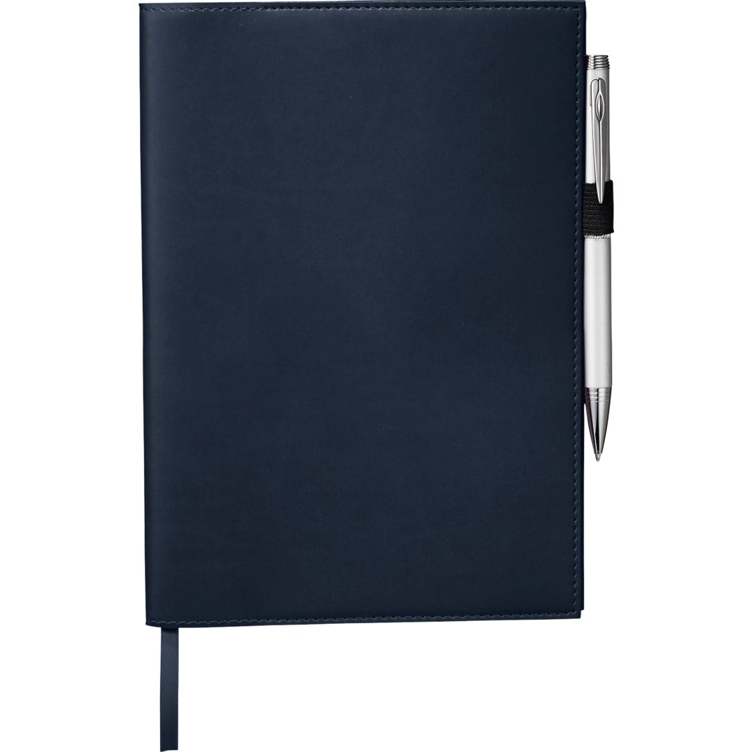 FSC&#174; Mix 6&quot; x 8.5&quot; Pedova™ Refillable Journal - 2800-03 Blue