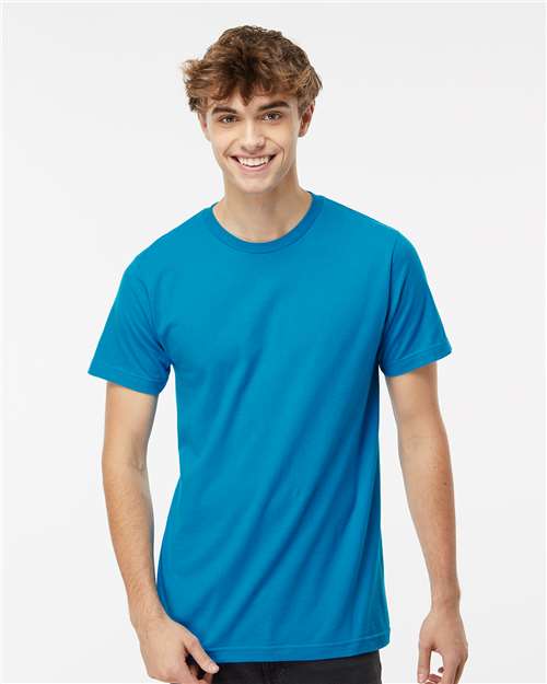 M&O Fine Jersey T-Shirt - 4502 Fine Turquoise