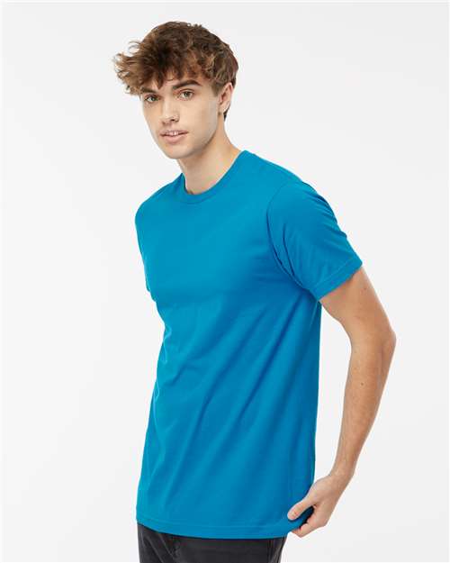 M&O Fine Jersey T-Shirt - 4502 Fine Turquoise