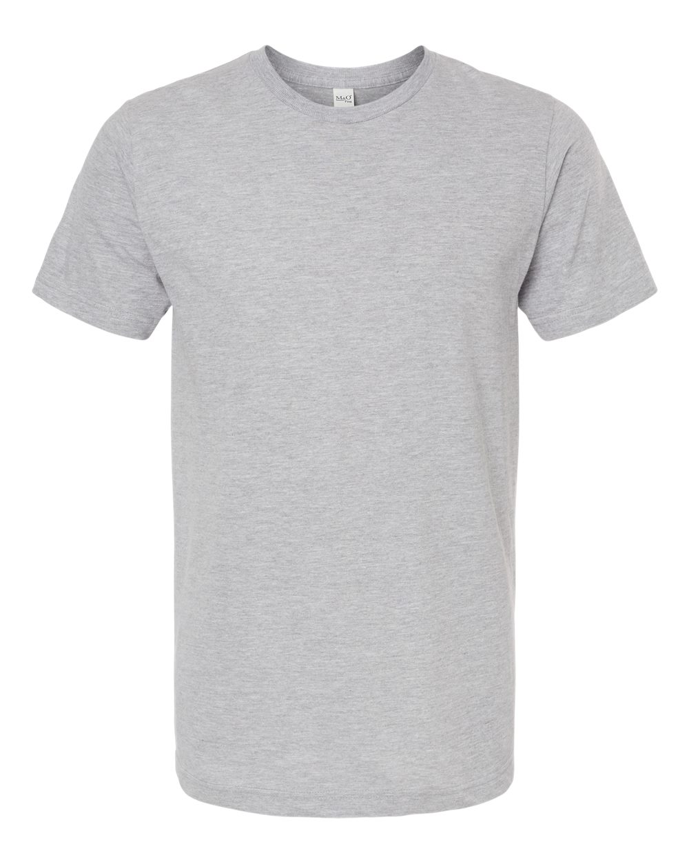M&O Fine Jersey T-Shirt - 4502 Heather Grey