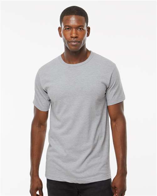 M&O Fine Jersey T-Shirt - 4502 Heather Grey