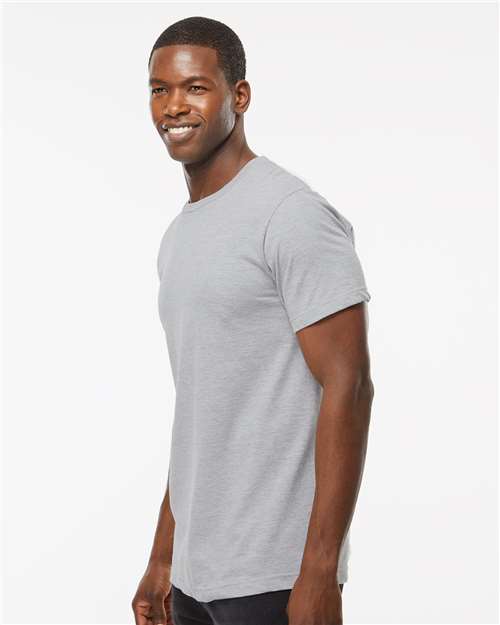 M&O Fine Jersey T-Shirt - 4502 Heather Grey