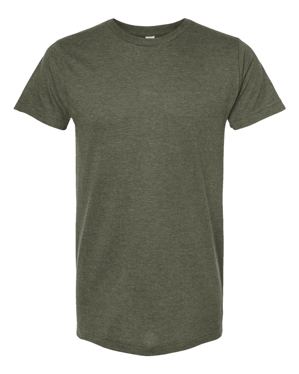 M&O Fine Jersey T-Shirt - 4502 Heather Military Green