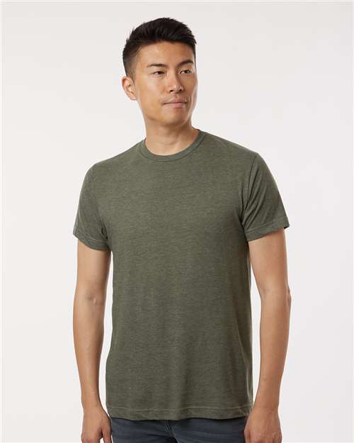 M&O Fine Jersey T-Shirt - 4502 Heather Military Green