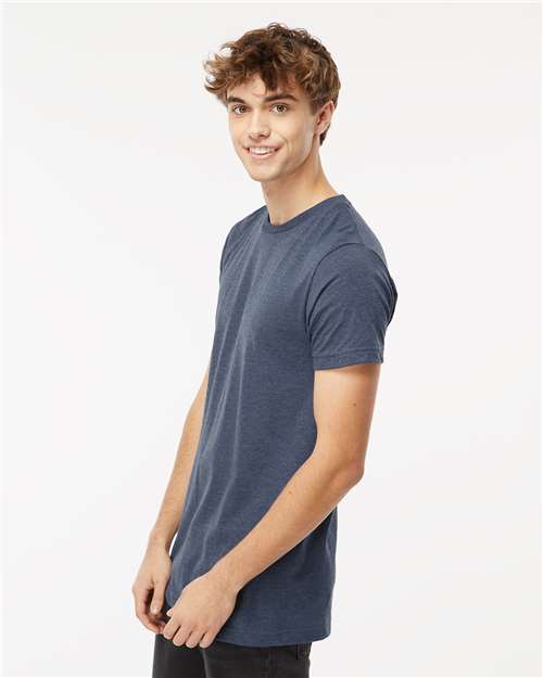 M&O Fine Jersey T-Shirt - 4502 Heather Navy