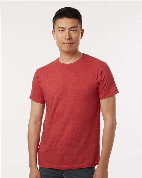M&O Fine Jersey T-Shirt - 4502 Heather Red