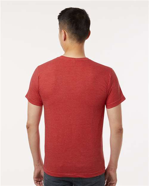 M&O Fine Jersey T-Shirt - 4502 Heather Red