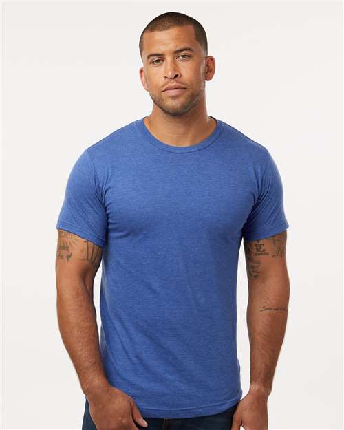 M&O Fine Jersey T-Shirt - 4502 Heather Royal