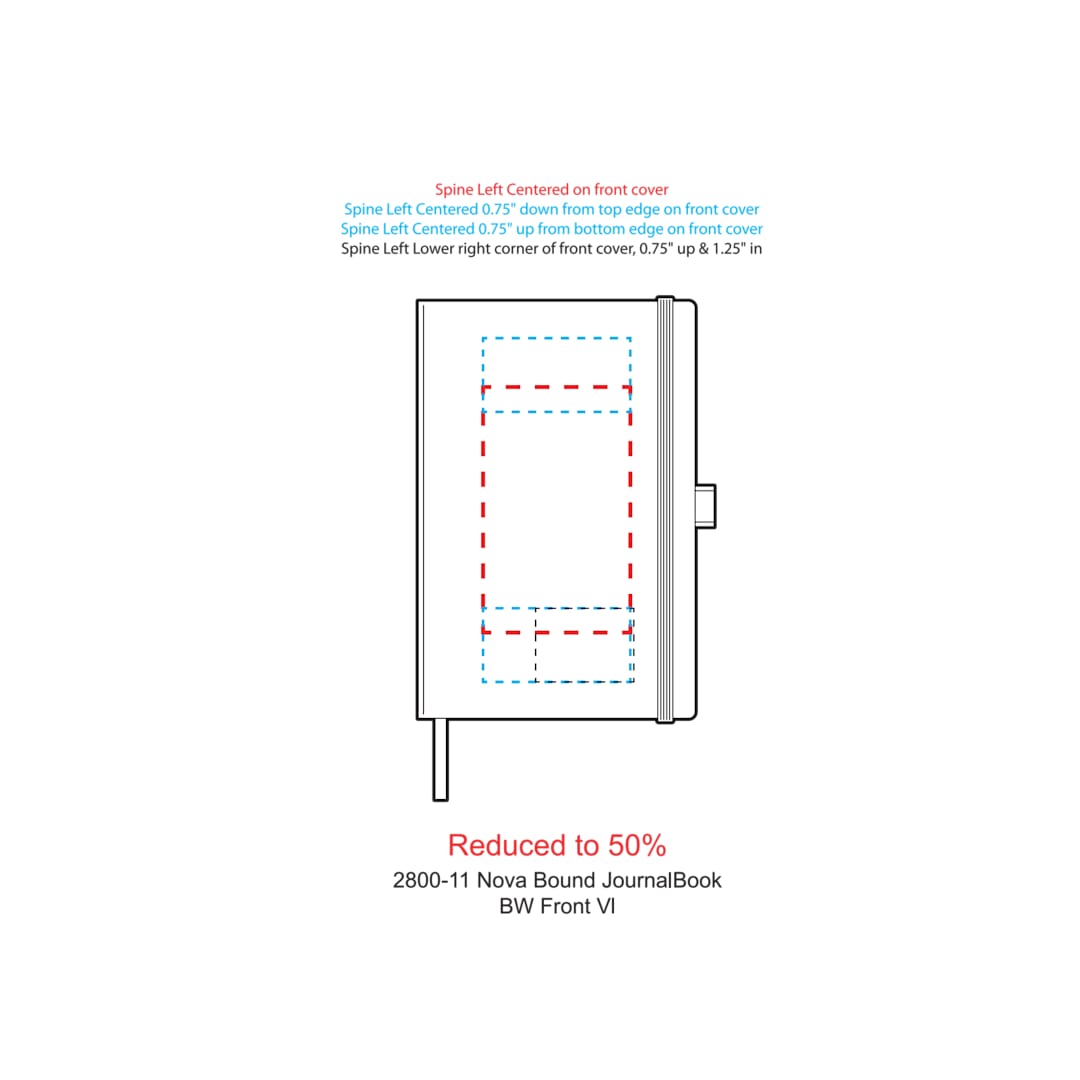 FSC® Mix 5.5" x 8.5" Nova Bound Journal - 2800-11 Black