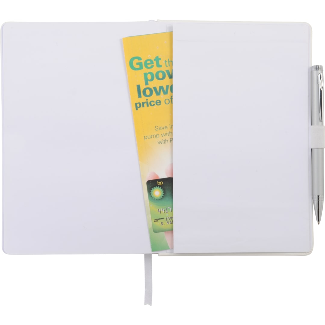 FSC® Mix 5.5" x 8.5" Nova Bound Journal - 2800-11 White