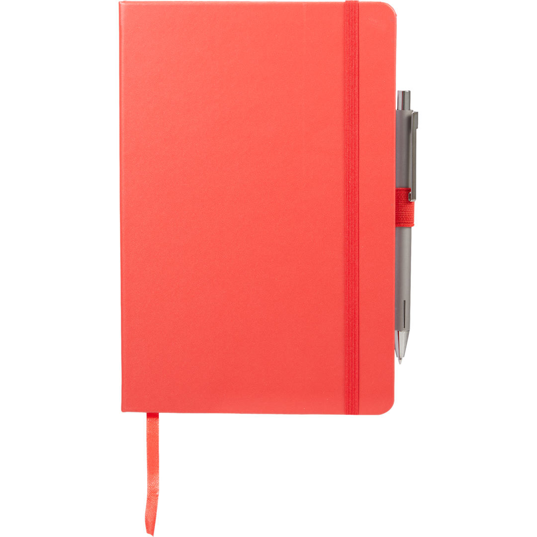 FSC® Mix 5.5" x 8.5" Nova Bound Journal - 2800-11 Red