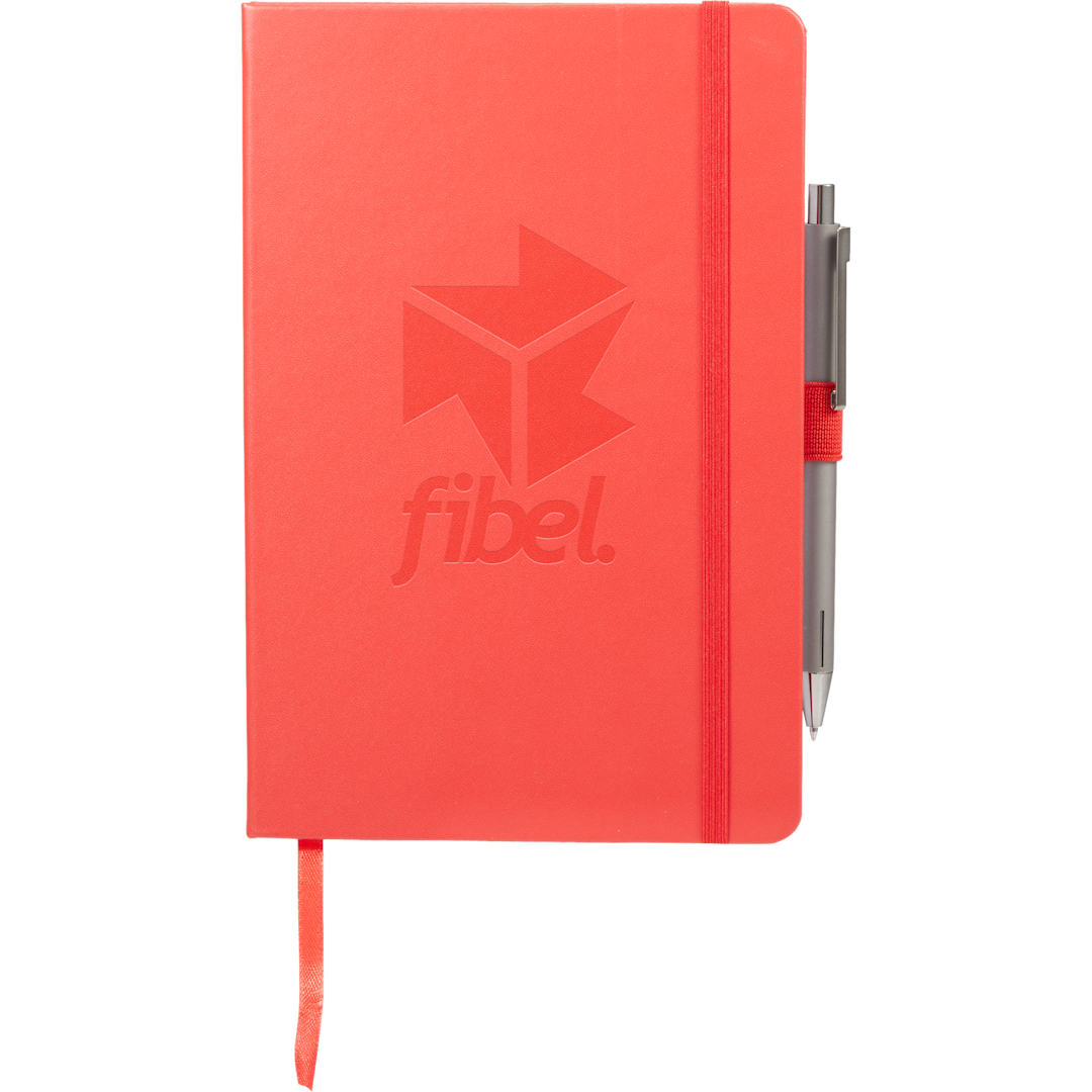 FSC® Mix 5.5" x 8.5" Nova Bound Journal - 2800-11 Red