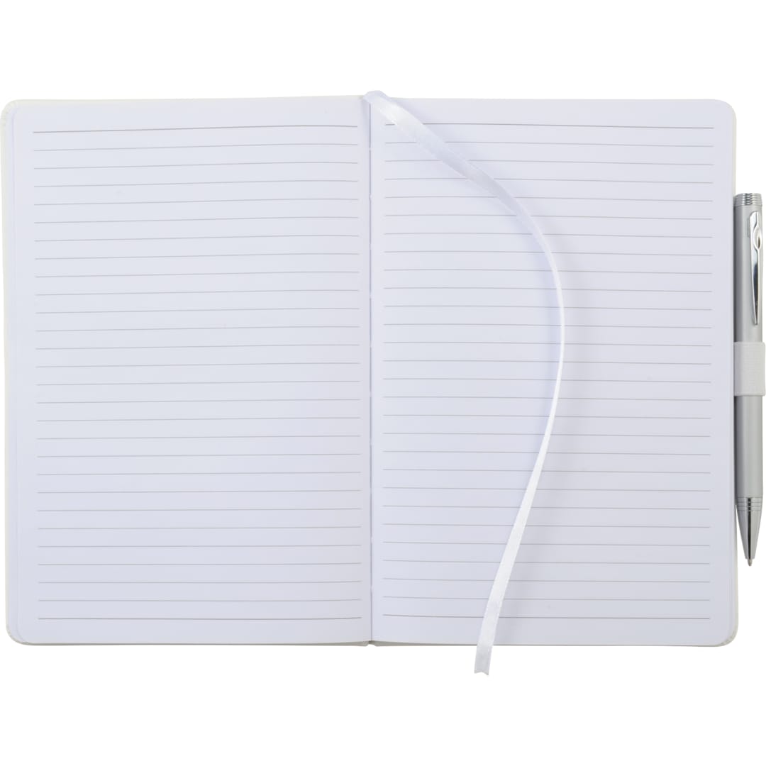 FSC® Mix 5.5" x 8.5" Nova Bound Journal - 2800-11 White