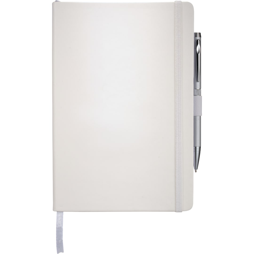 FSC® Mix 5.5" x 8.5" Nova Bound Journal - 2800-11 White