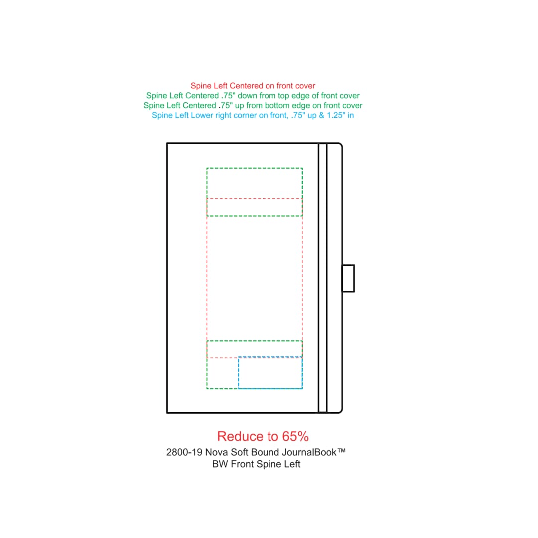 5.5"x 8.5" Nova Soft Bound JournalBook® - 2800-19 Black