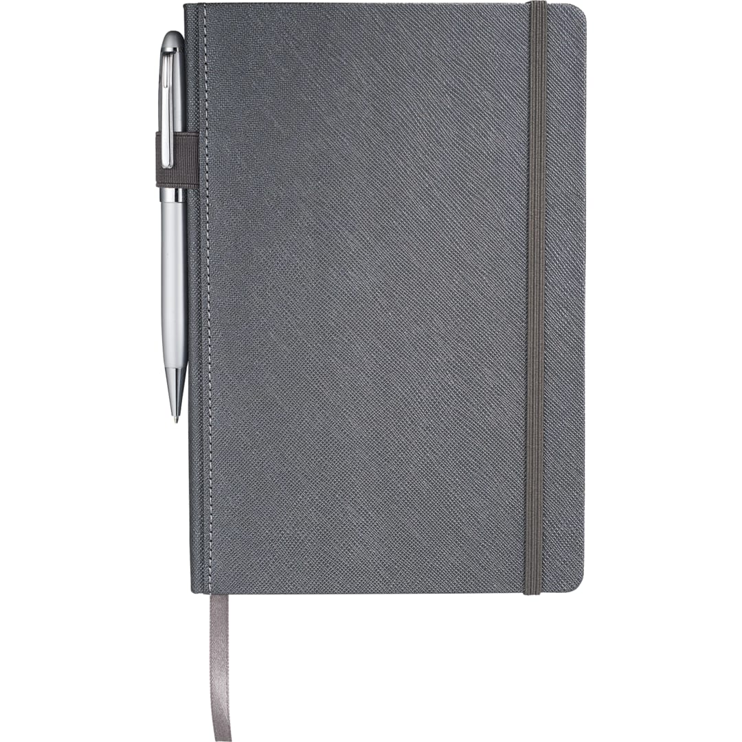 5.5" x 8.5" FSC® Mix Modena Bound Journal - 2800-21 Gray