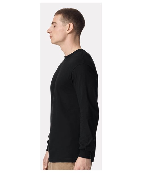 American Apparel Unisex Heavyweight Cotton Long Sleeve Tee - 1304 Black