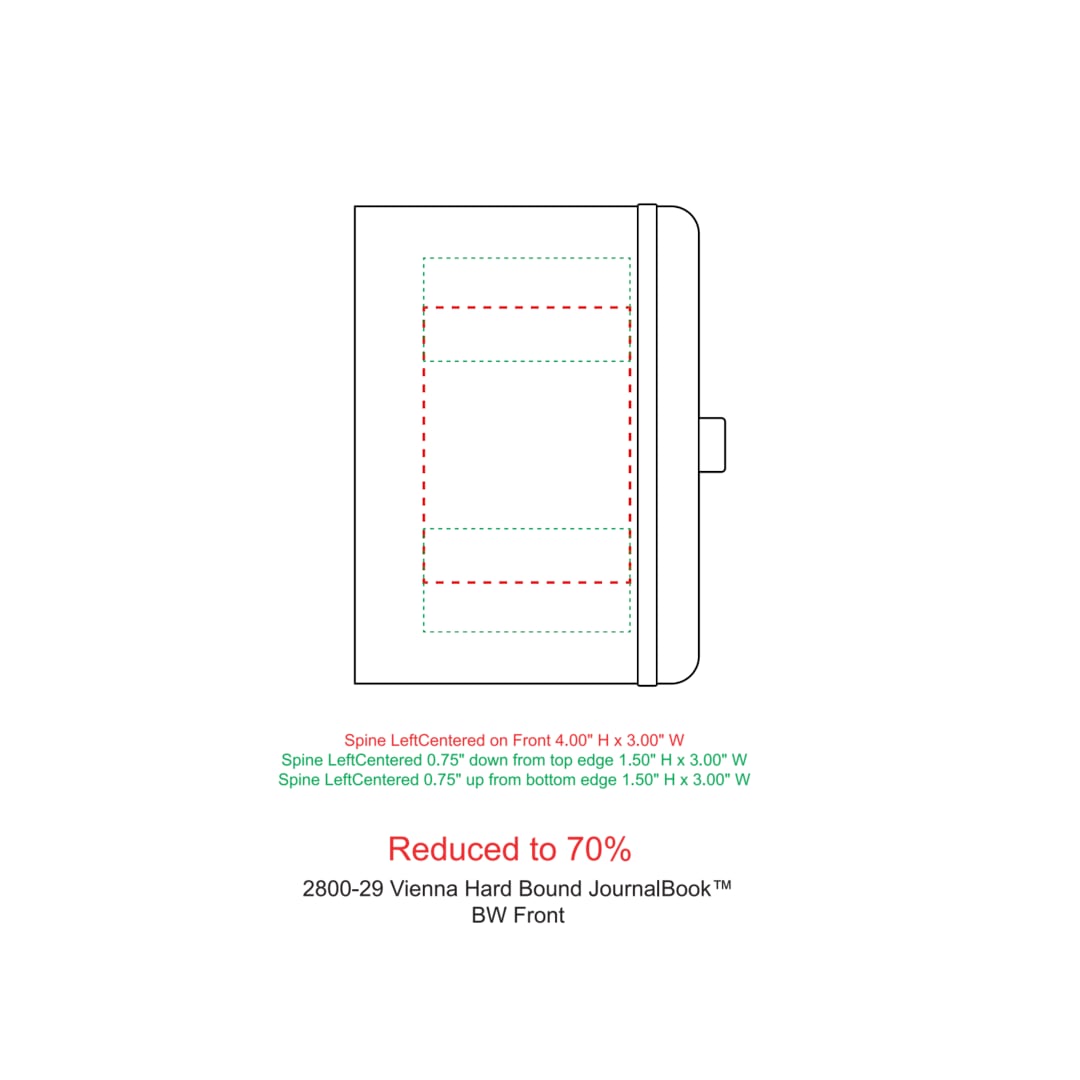 5" x 7" Vienna Hard Bound JournalBook® - 2800-29 Black