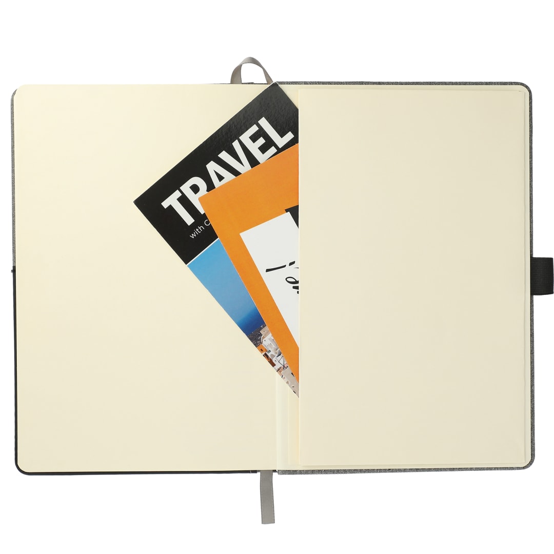 5.5" x 8.5" FSC® Mix Siena Heathered Bound Journal - 2800-39 Gray