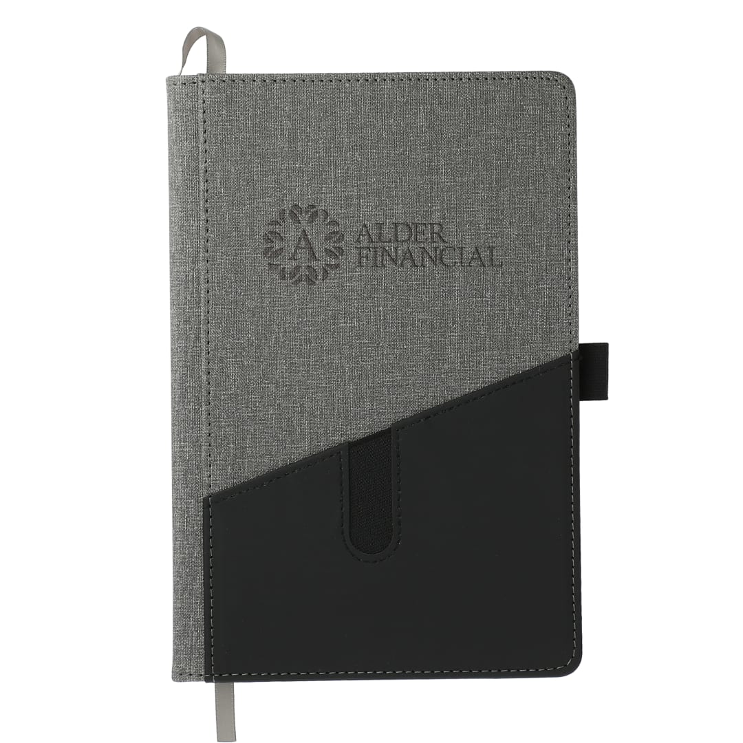 5.5" x 8.5" FSC® Mix Siena Heathered Bound Journal - 2800-39 Gray