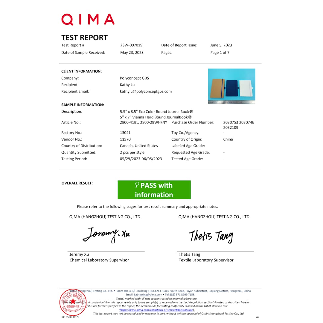 5.5" x 8.5" Eco Color Bound JournalBook® - 2800-41 Blue