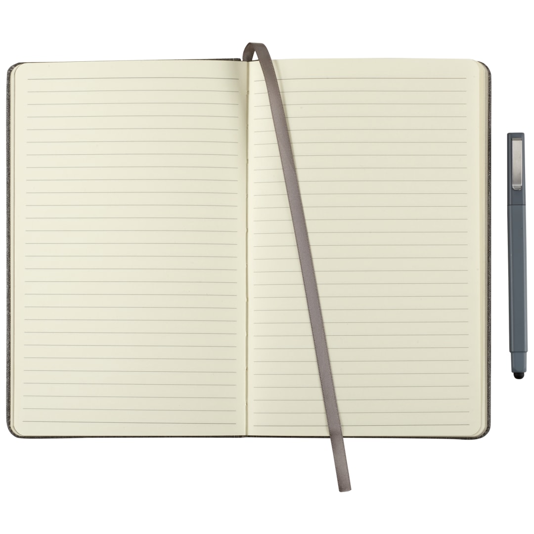5.5" x 8.5" Heathered Hard Bound JournalBook® - 2800-43 Gray