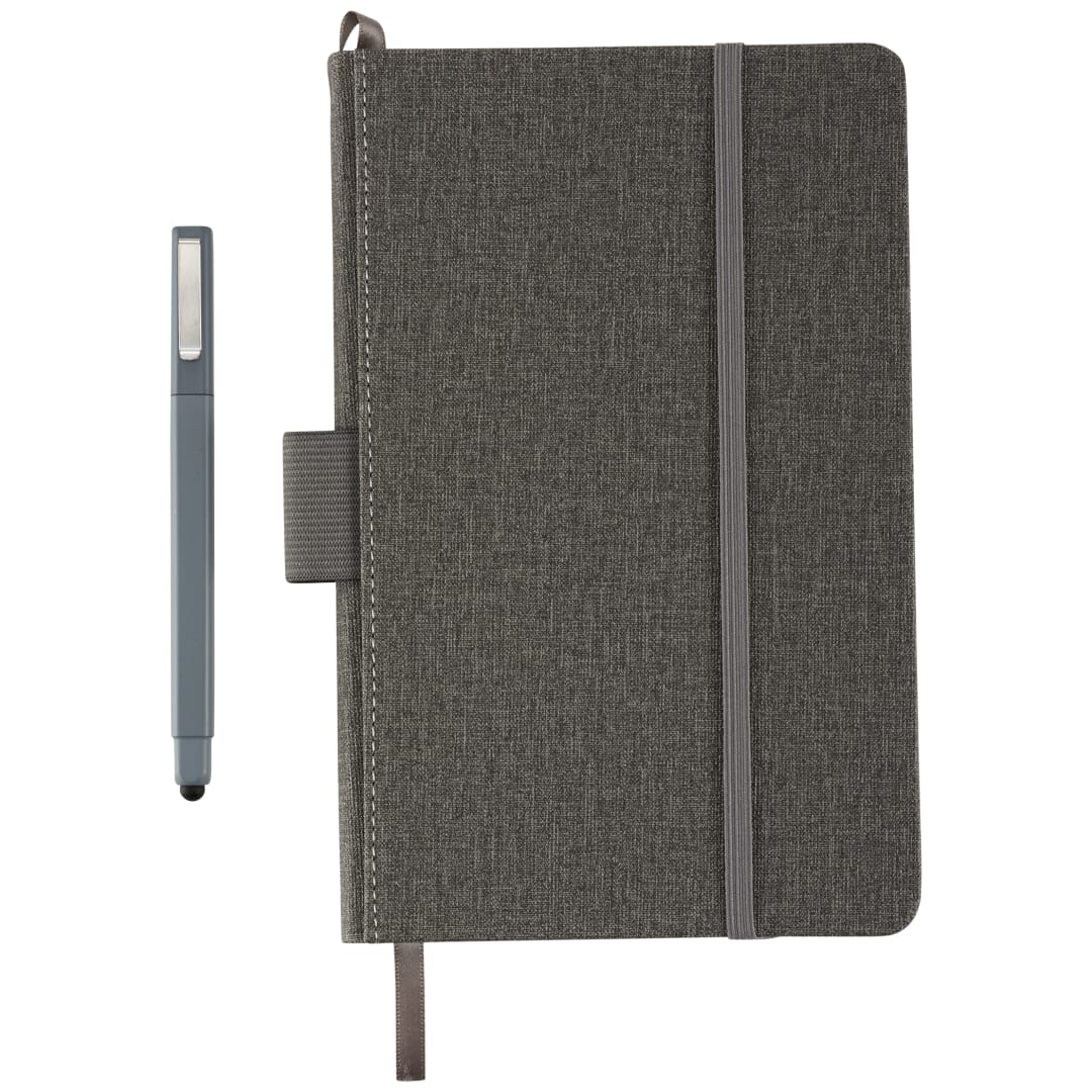 5.5" x 8.5" Heathered Hard Bound JournalBook® - 2800-43 Gray