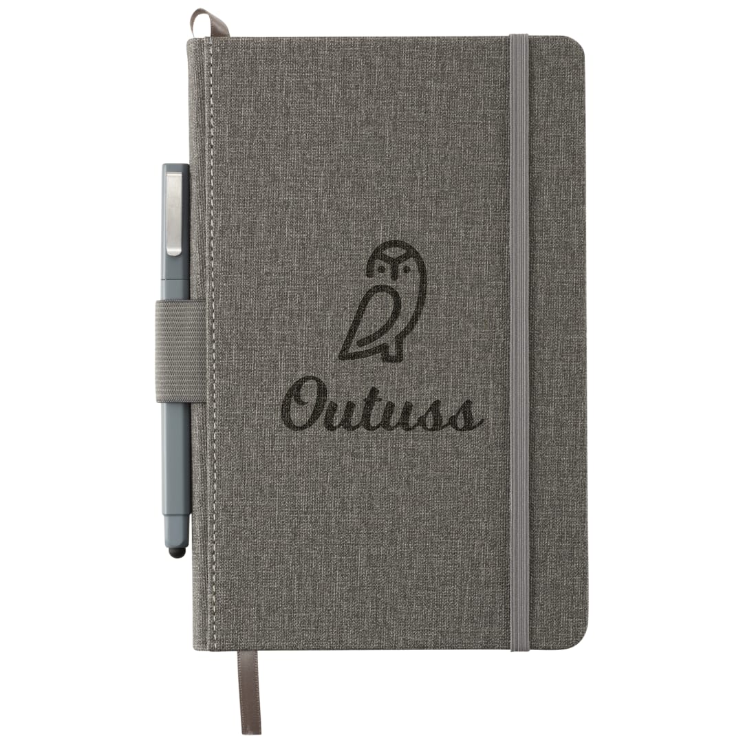 5.5" x 8.5" Heathered Hard Bound JournalBook® - 2800-43 Gray