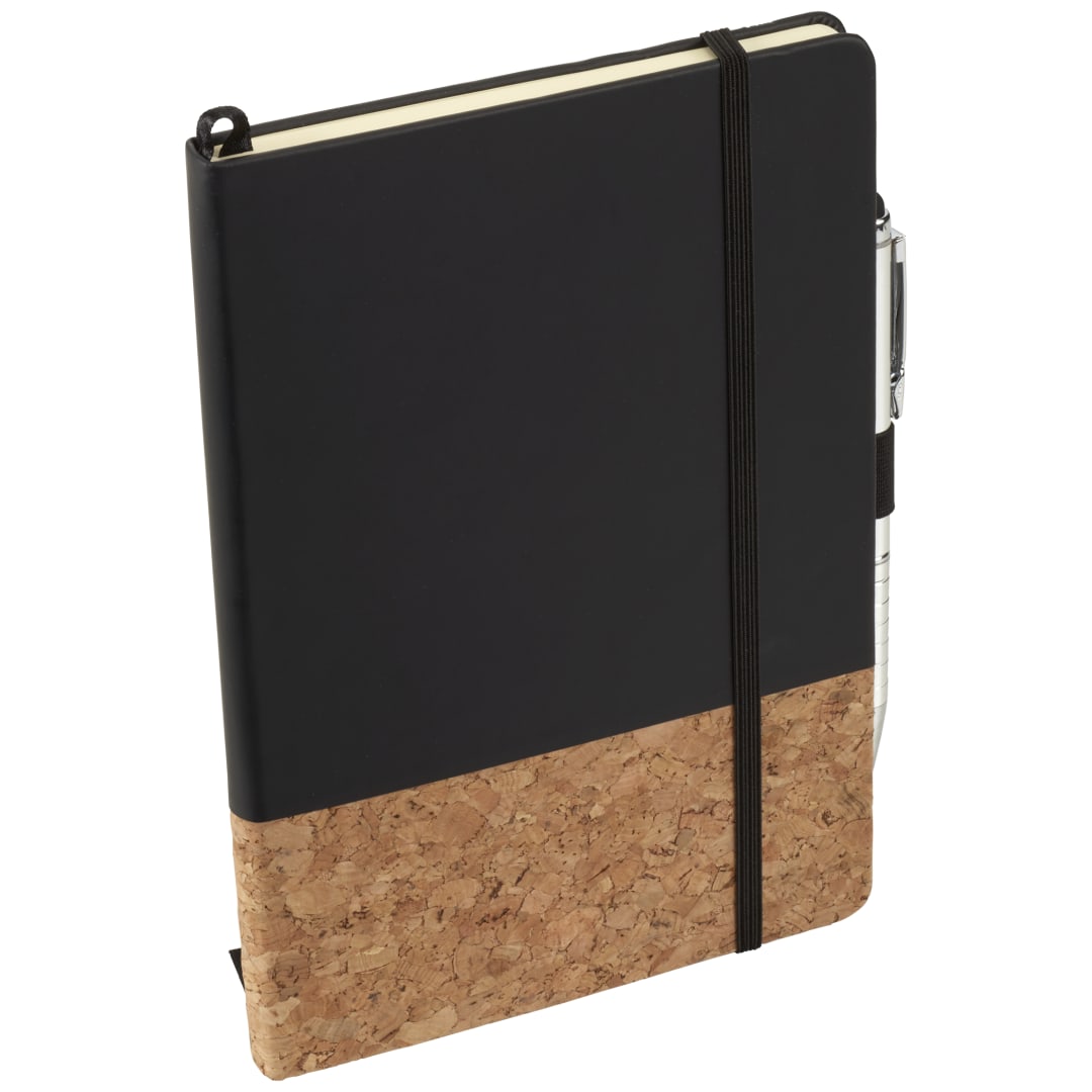  5.5" x 8.5" FSC Lucca Cork Hard Bound JournalBook® - 2800-45