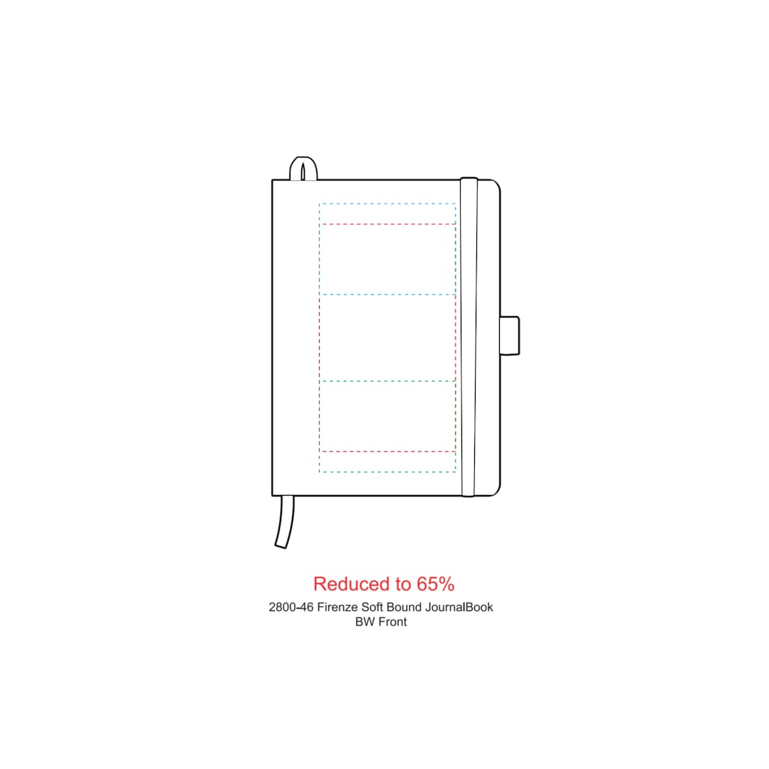 5" x 7" Firenze Soft Bound JournalBook® - 2800-46 Black