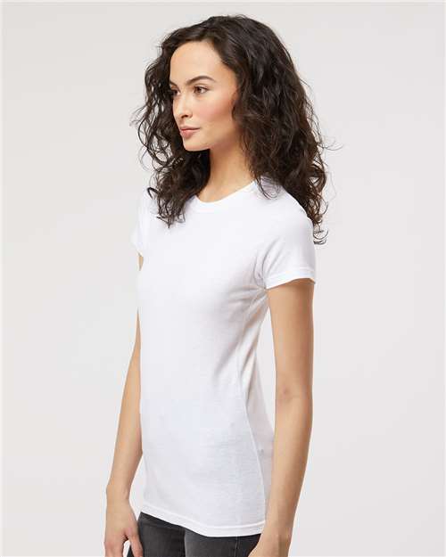 M&O Women's Fine Jersey T-Shirt - 4513 Fine White