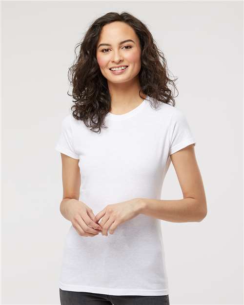M&O Women's Fine Jersey T-Shirt - 4513 Fine White