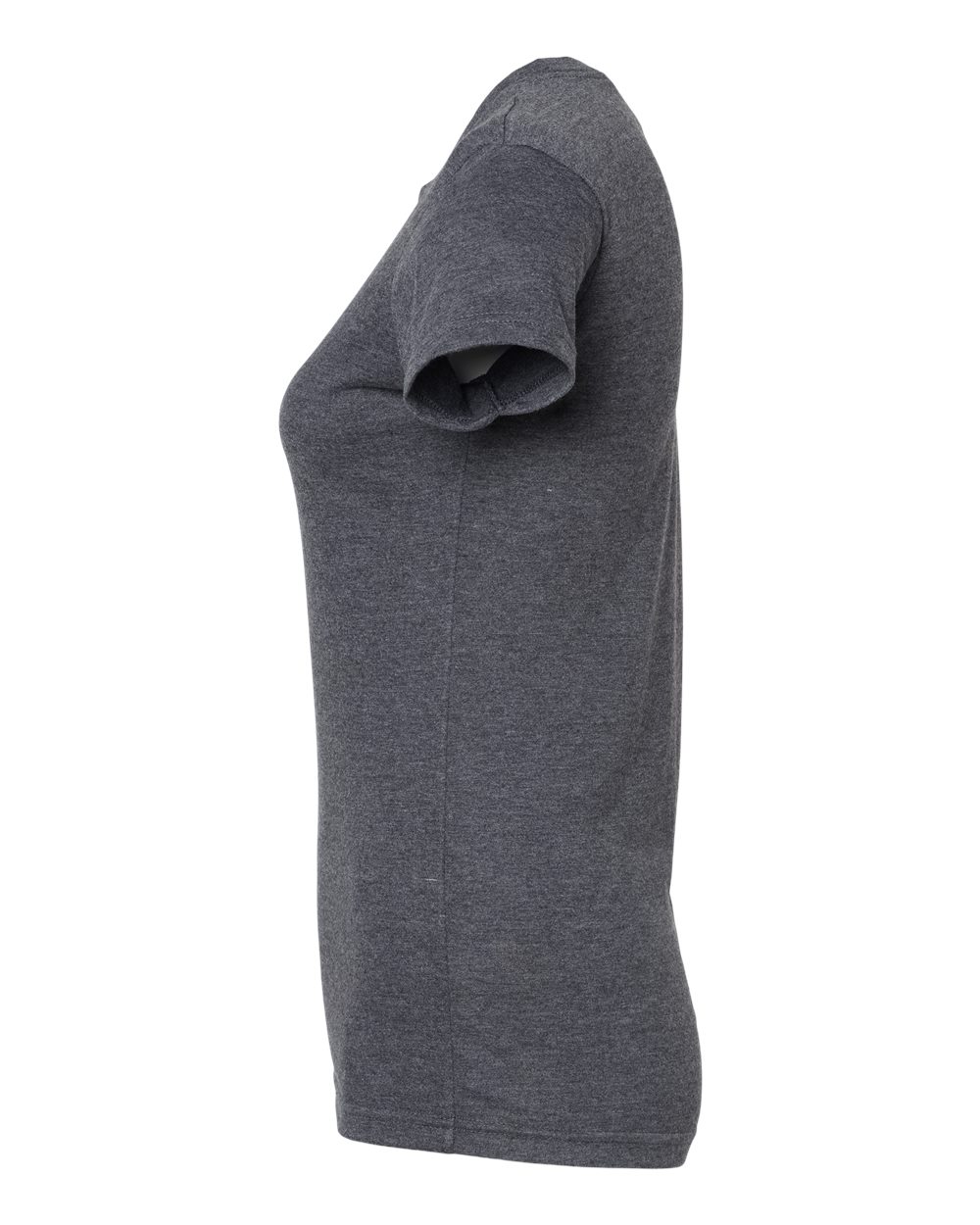 M&O Women's Fine Jersey T-Shirt - 4513 Heather Charcoal