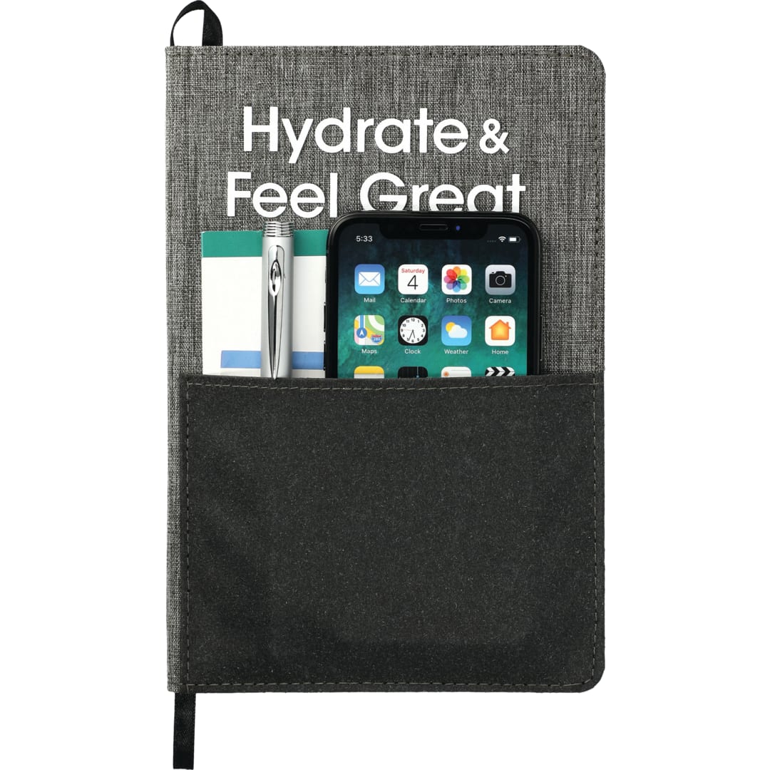 5.5" x 8.5" FSC® Mix Reclaim Recycled Journal - 2800-56 Gray