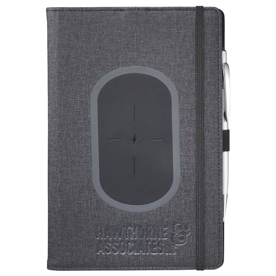 5.5" x 8.5" Walton Wireless Charging JournalBook® - 2800-58 Black