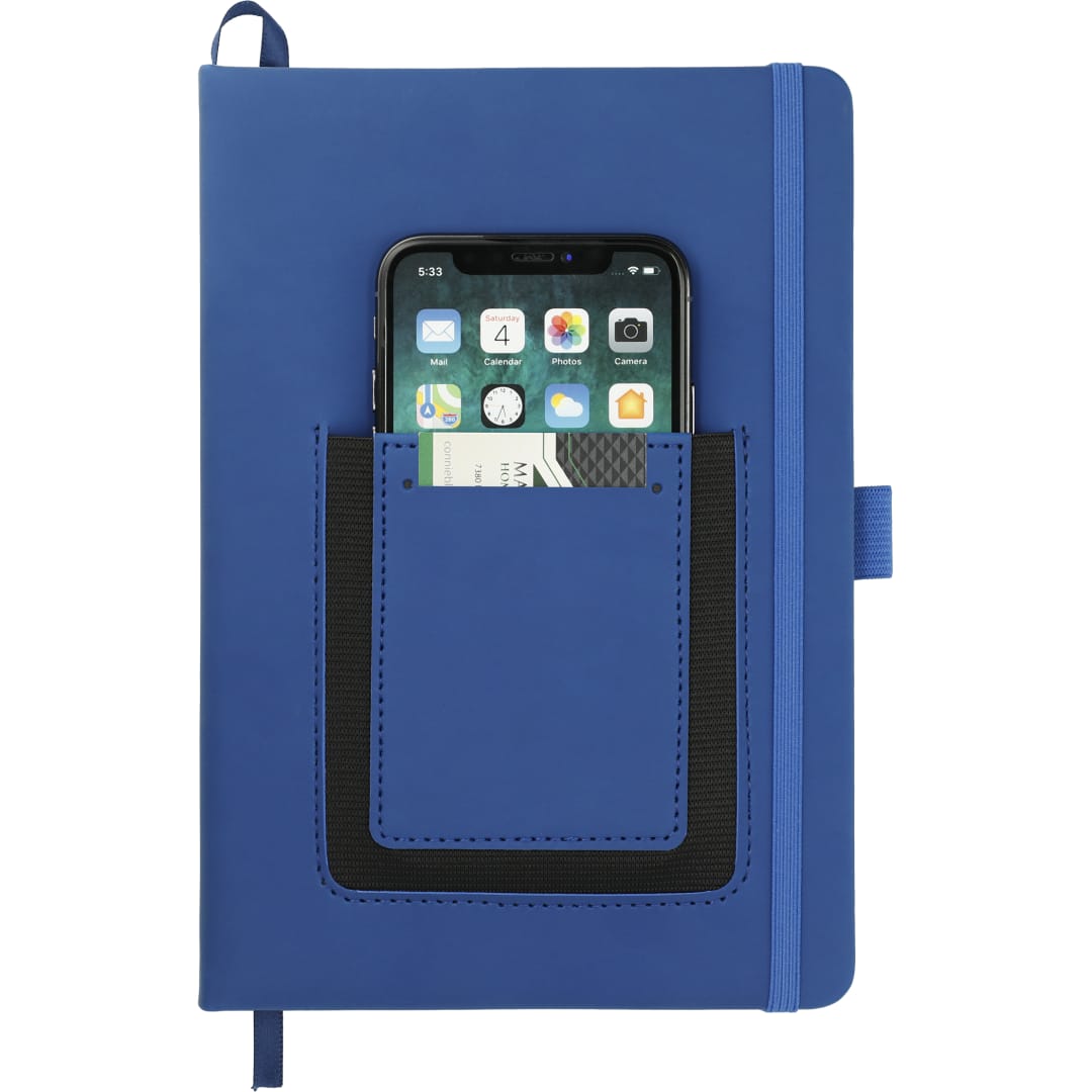 5.5x8.5 FSC® Mix Vienna Phone Pocket Bound Journal - 2800-65 Blue