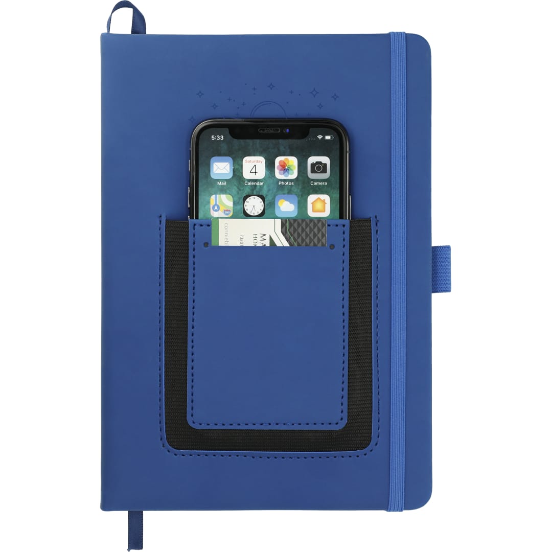 5.5x8.5 FSC® Mix Vienna Phone Pocket Bound Journal - 2800-65 Blue