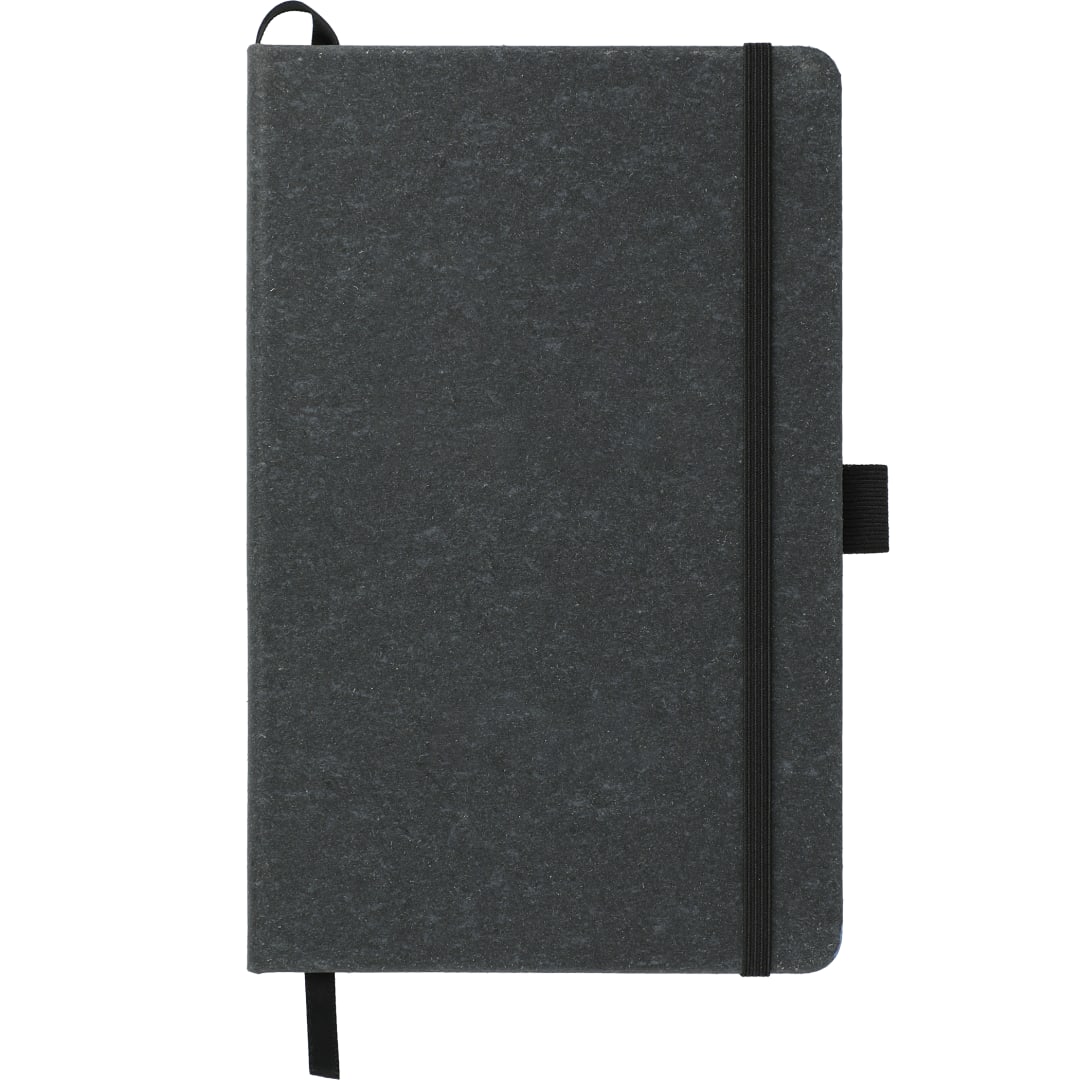 5.5" x 8.5" Recycled Leather Bound JournalBook® - 2800-71 Black