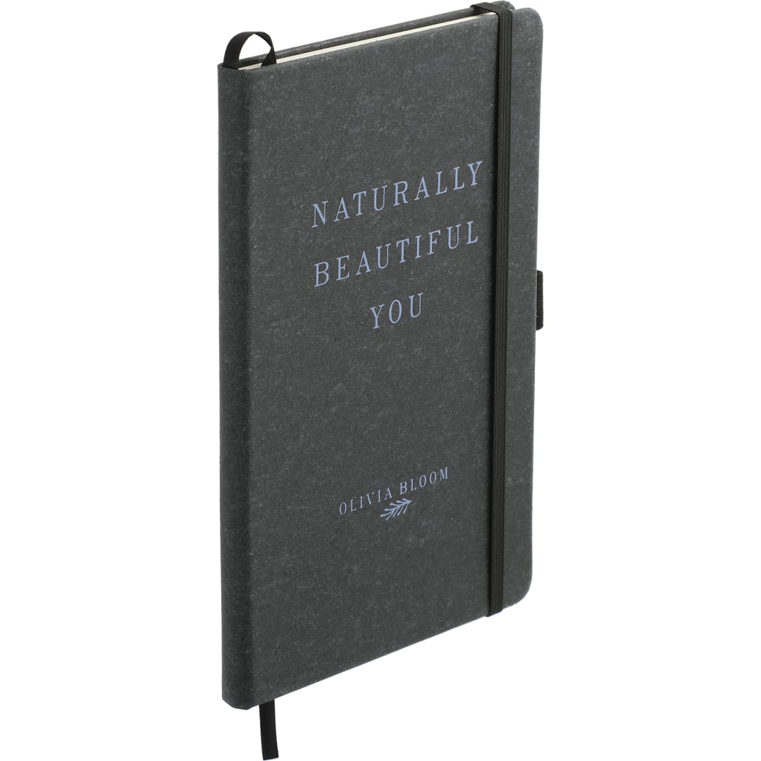 5.5" x 8.5" Recycled Leather Bound JournalBook® - 2800-71 Black