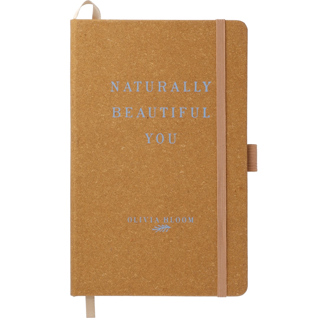5.5" x 8.5" Recycled Leather Bound JournalBook® - 2800-71 Natural
